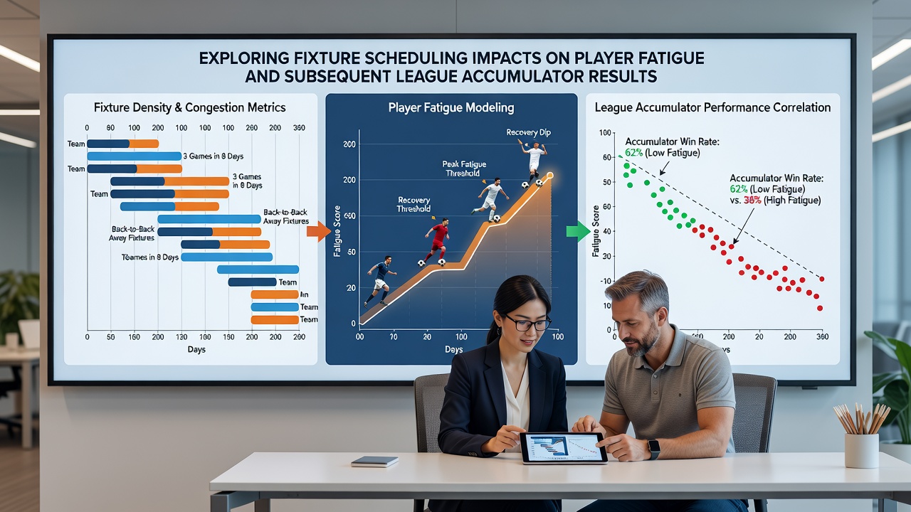 Infographic displaying fixture congestion statistics and recovery timelines for football teams