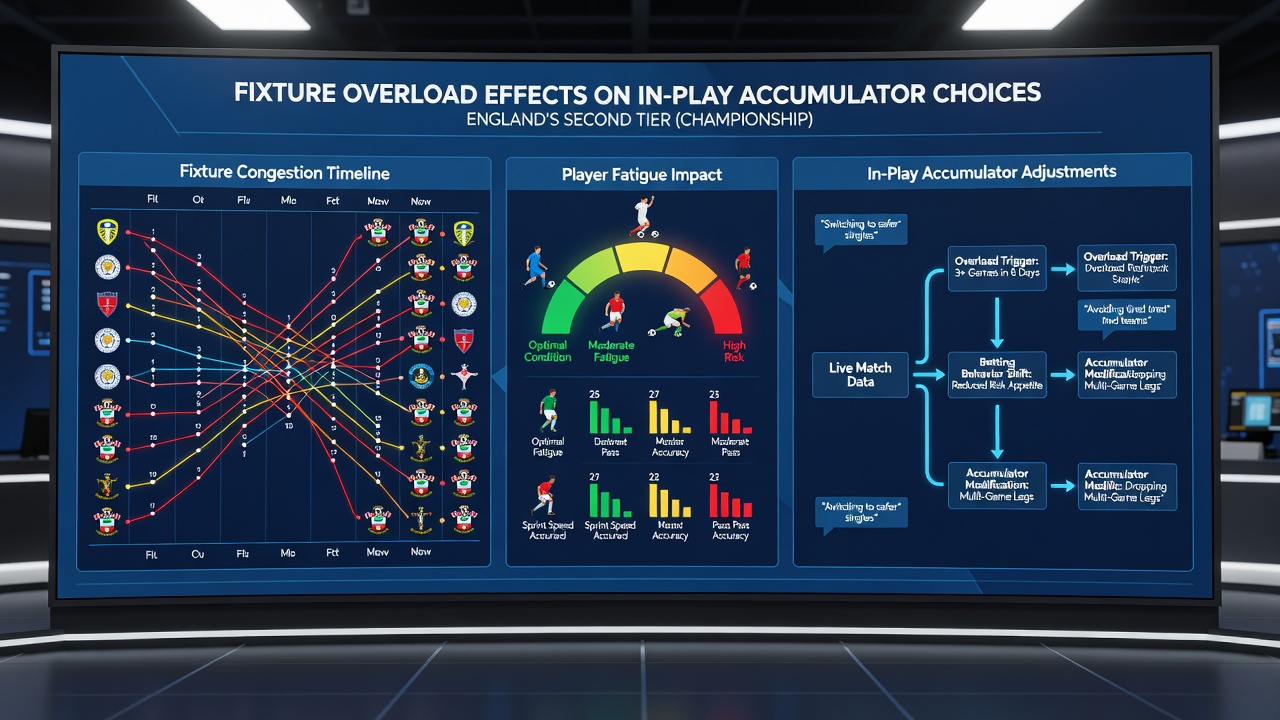 Data visualization screen showing in-play betting odds adjustments during a Championship double-header weekend