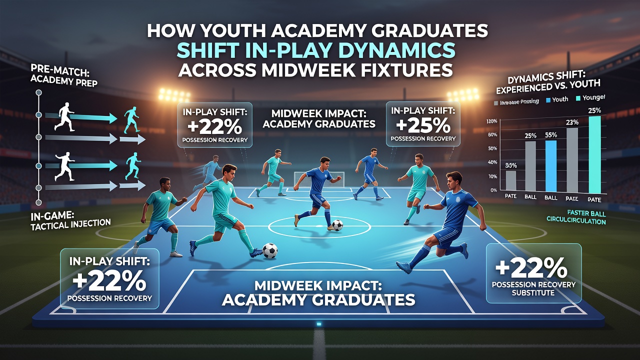 Tactical shift on the pitch as a youth graduate presses high during a championship midweek encounter