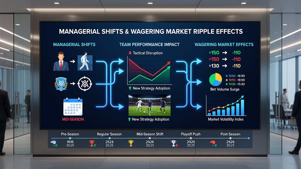 Betting market volatility following coaching changes in football leagues