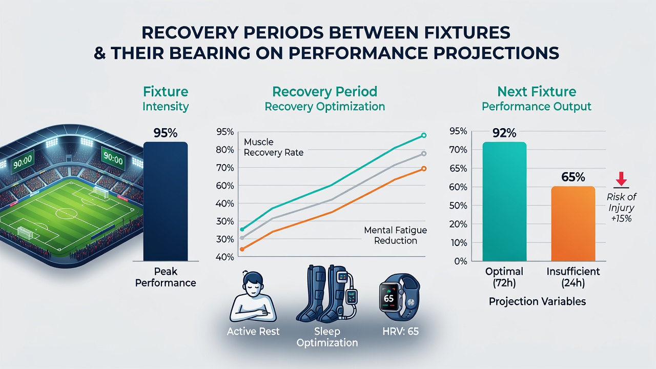 Athletes using recovery tools like ice baths and compression gear between competitive fixtures
