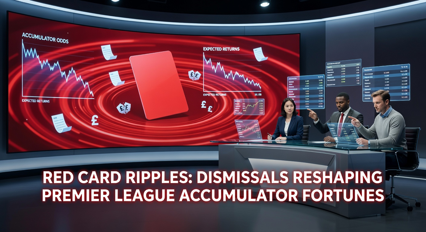 Graph showing Premier League red card impacts on win probabilities and betting odds shifts over recent seasons