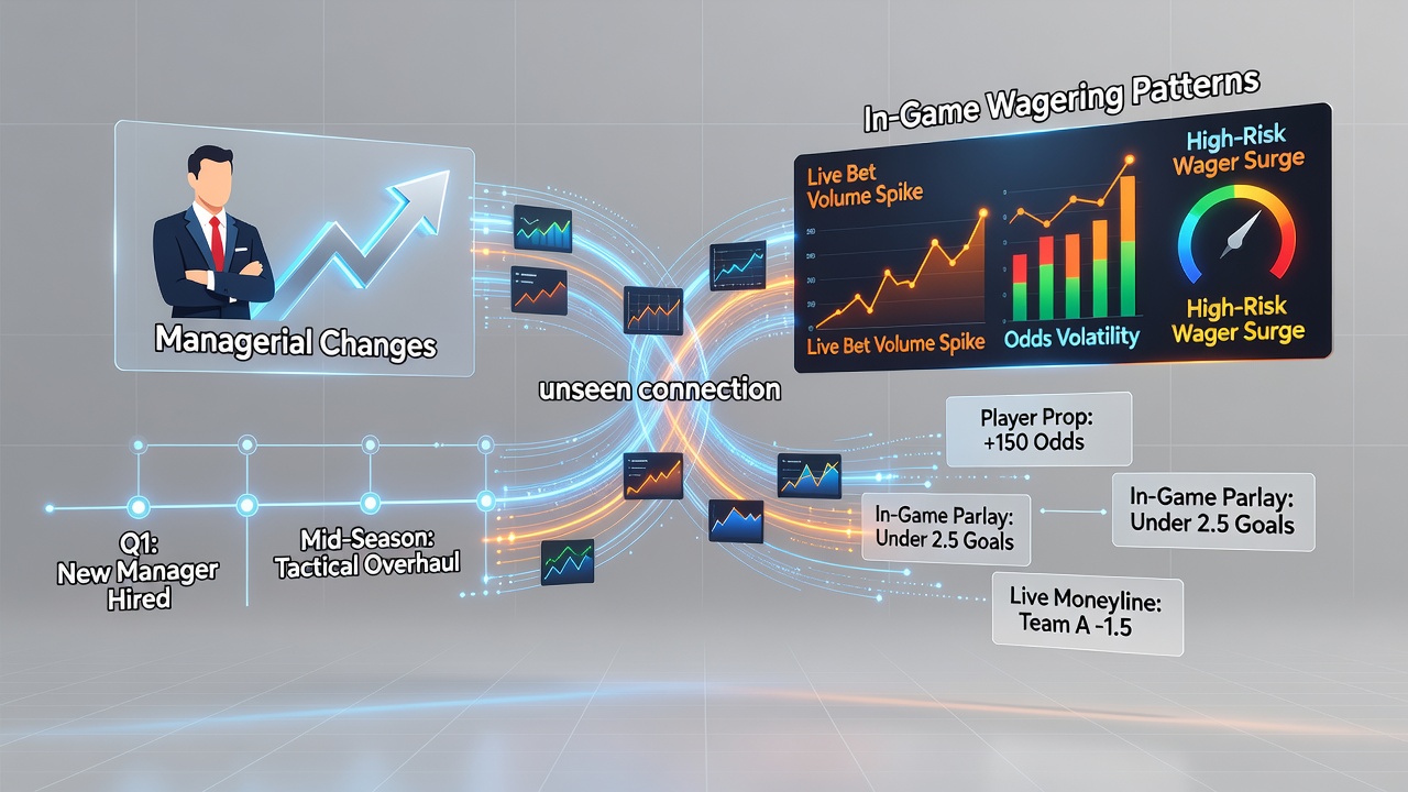 In-play betting interface showing fluctuating odds during a football match